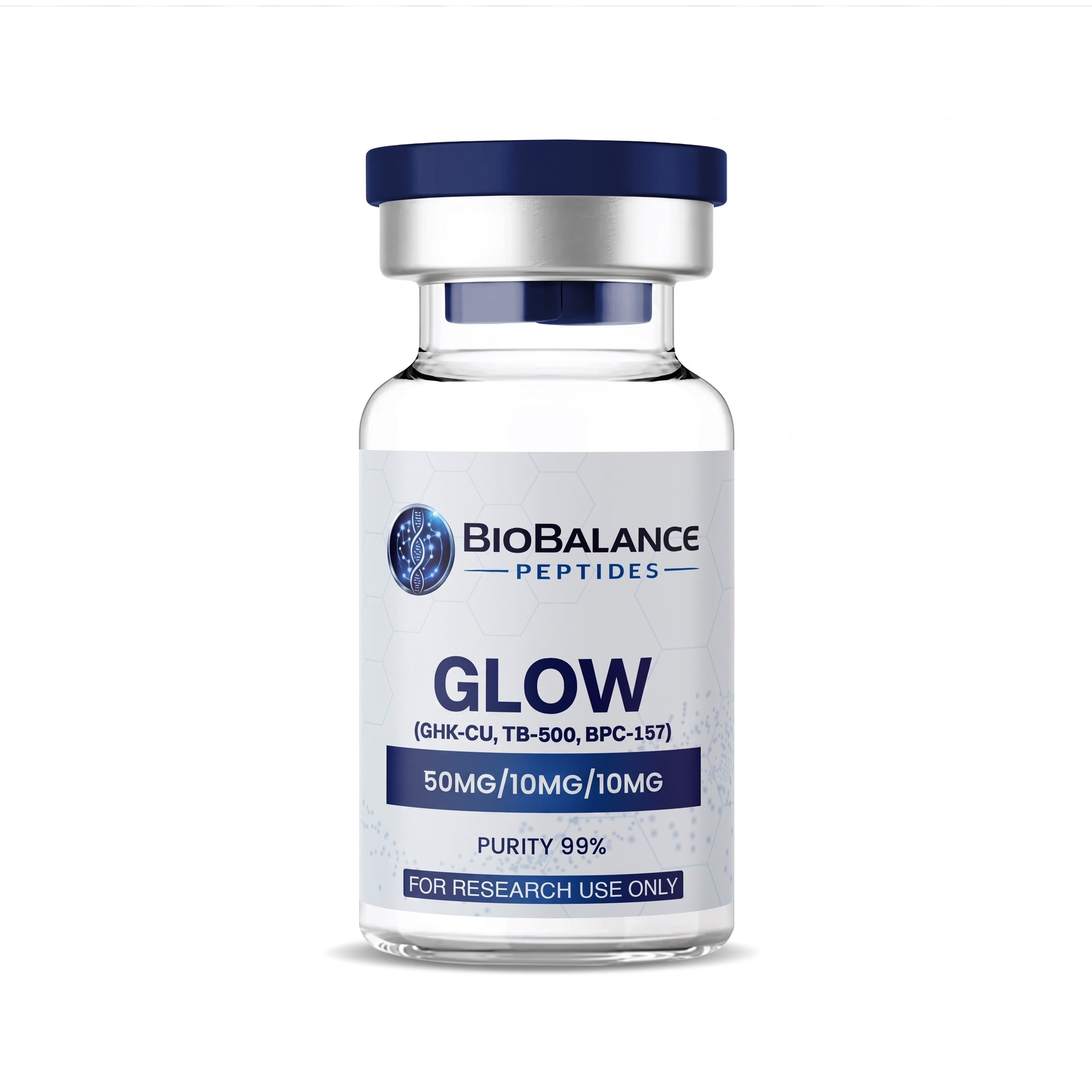 BioBalance Peptides Glow Blend 50/10/10mg research vial
